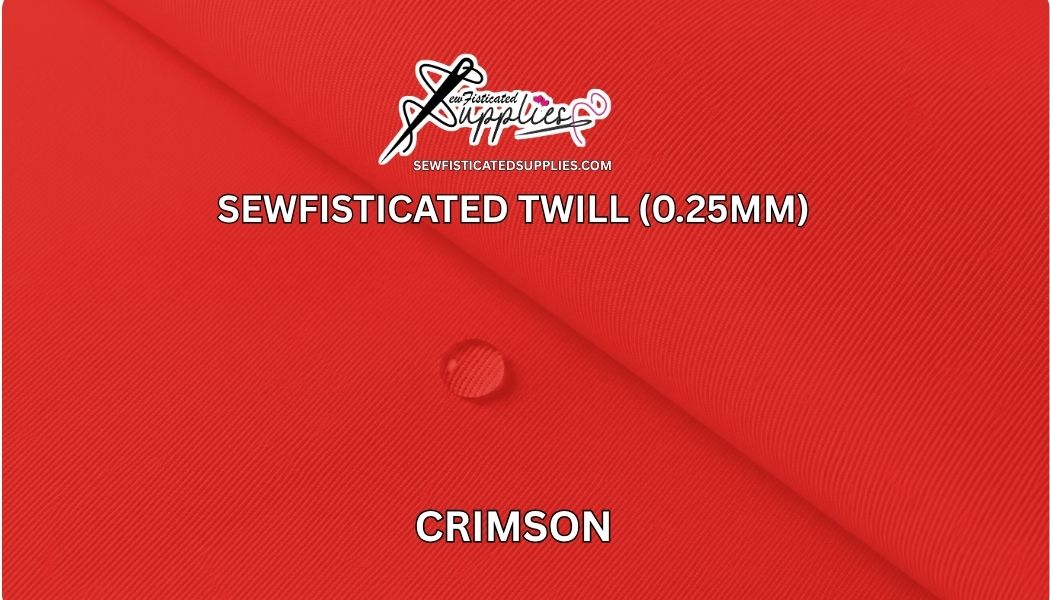 Sewfisticated Twill - CRIMSOM