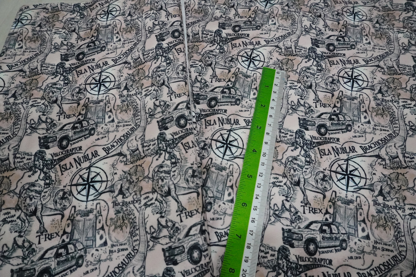 DINO MAP - PARCHMENT (SOFT PRINT)