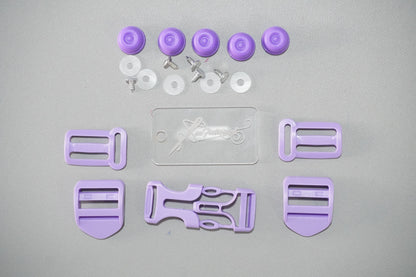 Backpack Hardware Set - Ladder Locks, Chest Buckle, Purse Feet