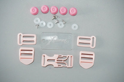 Backpack Hardware Set - Ladder Locks, Chest Buckle, Purse Feet