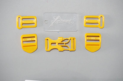 Backpack Hardware Set - Ladder Locks, Chest Buckle, Purse Feet