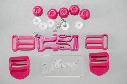 Backpack Hardware Set - Ladder Locks, Chest Buckle, Purse Feet