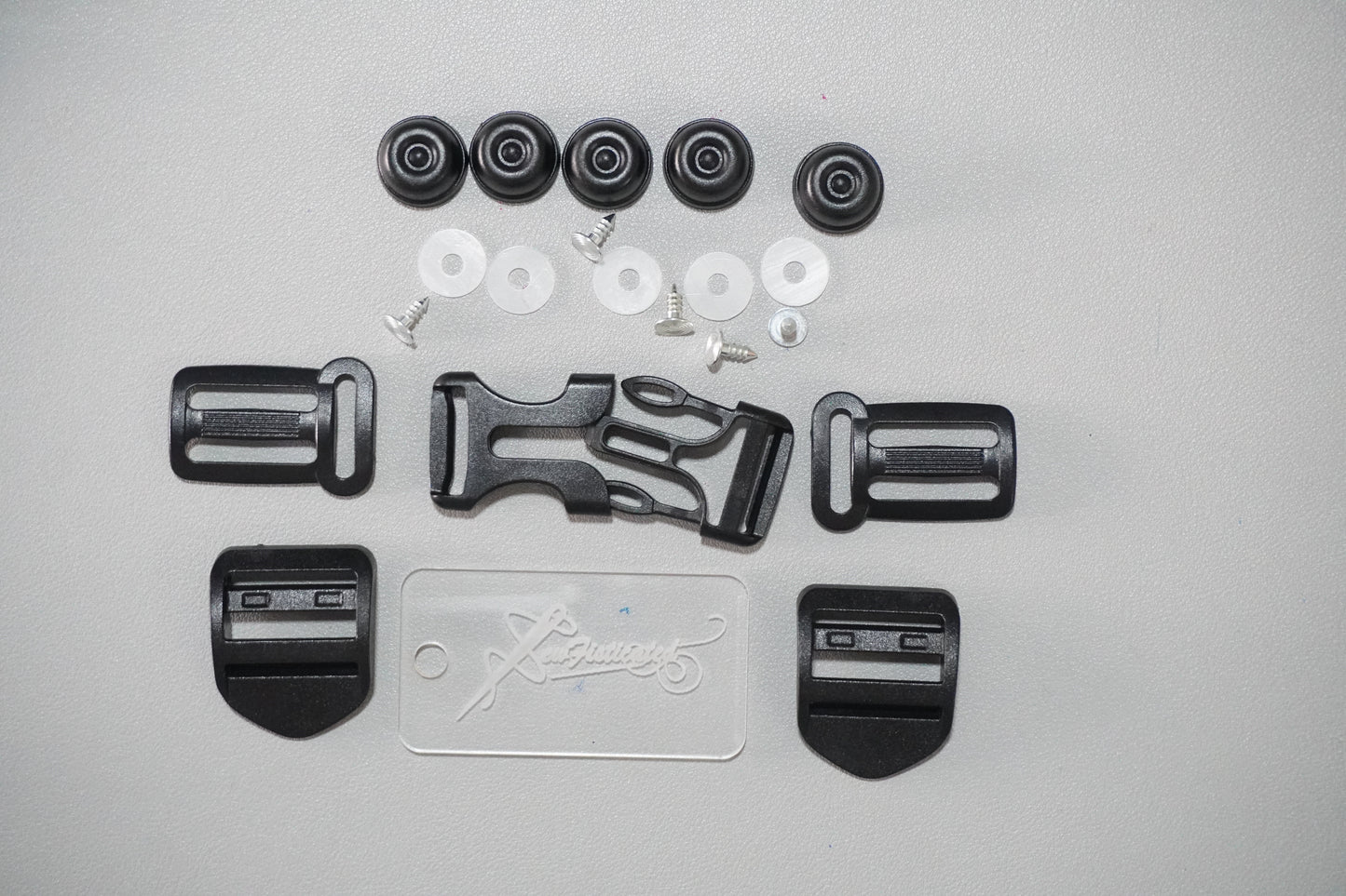 Backpack Hardware Set - Ladder Locks, Chest Buckle, Purse Feet