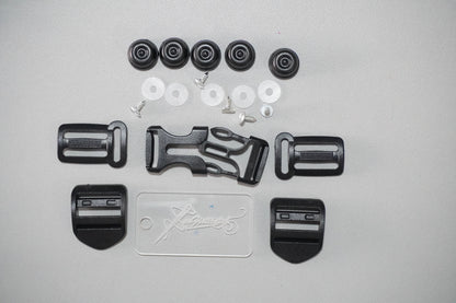 Backpack Hardware Set - Ladder Locks, Chest Buckle, Purse Feet