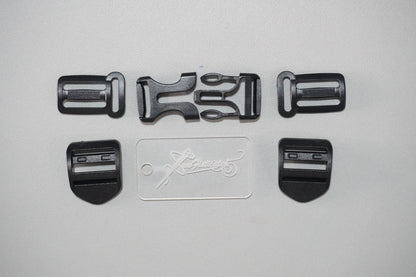 Backpack Hardware Set - Ladder Locks, Chest Buckle, Purse Feet