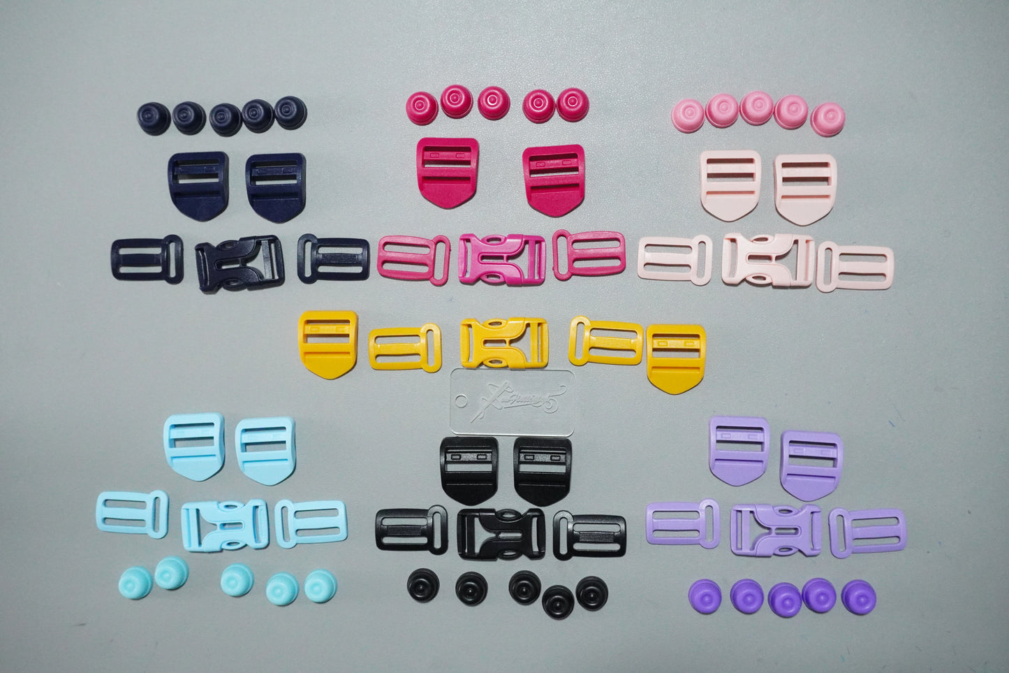 Backpack Hardware Set - Ladder Locks, Chest Buckle, Purse Feet