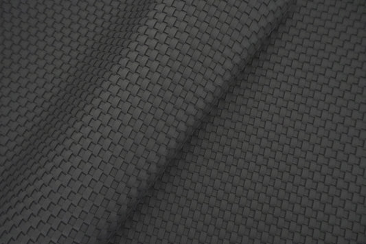 Raised Basket Weave Vinyl - Black