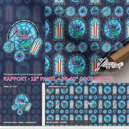 PO7 RAPPORT - BLUE ALIEN (STAIN GLASS)