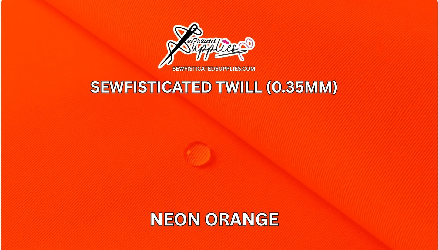 Sewfisticated Twill - NEON ORANGE