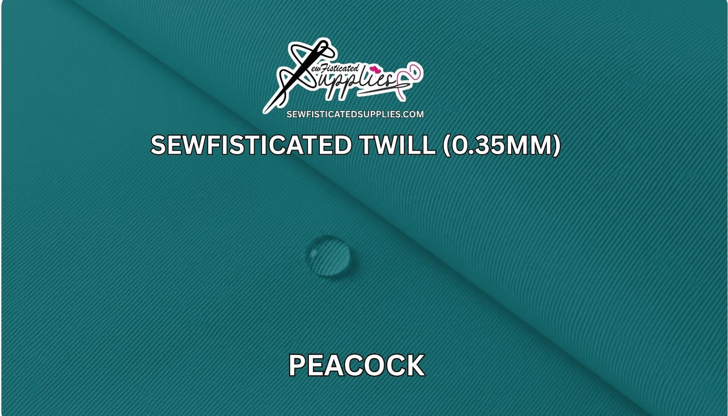 Sewfisticated Twill - PEACOCK