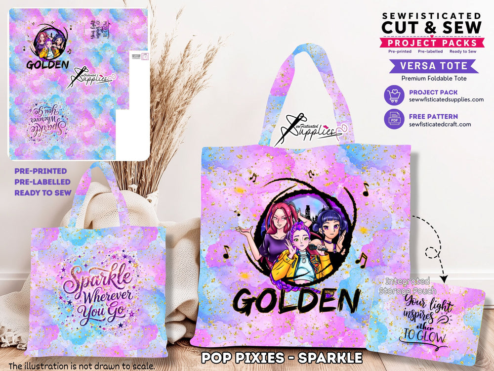 VERSA TOTE - POP PIXIES (SPARKLE)