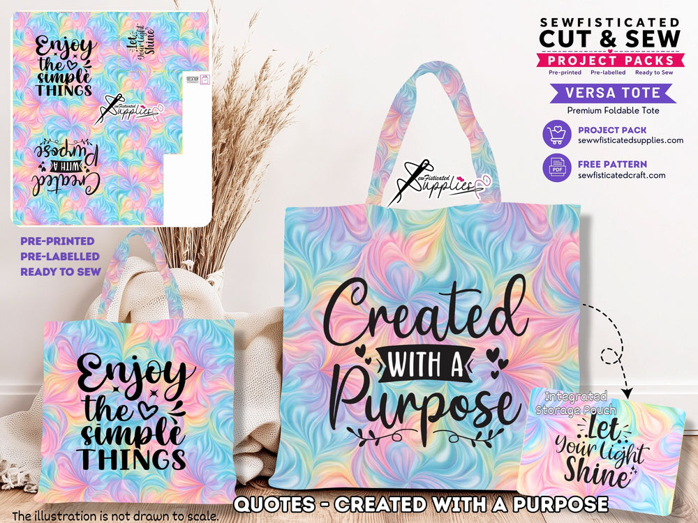 VERSA TOTE - QUOTES (CREATED WITH A PURPOSE)