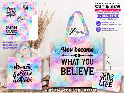 QUOTES - WHAT YOU BELIEVE (PO#6 C&S#3)