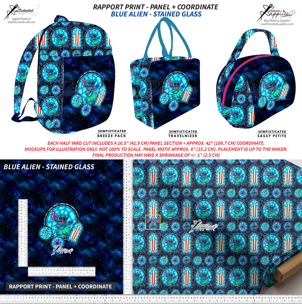PO8 RAPPORT - BLUE ALIEN (STAINED GLASS)