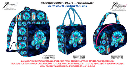 PO8 RAPPORT - BLUE ALIEN (STAINED GLASS)