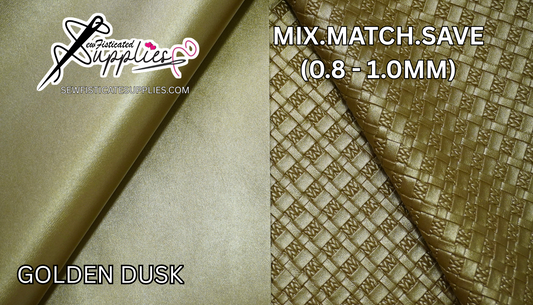 Golden Dusk Basket Weave Vinyl