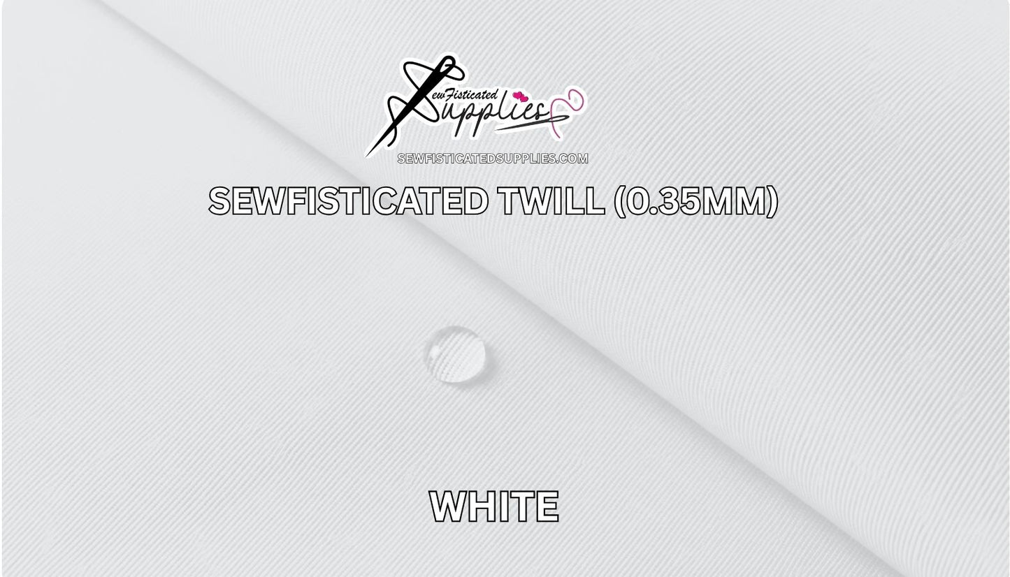 Sewfisticated Twill - WHITE