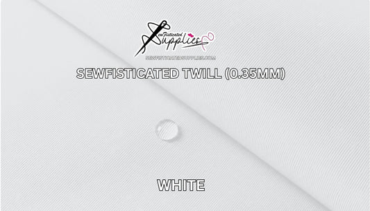 Sewfisticated Twill - WHITE
