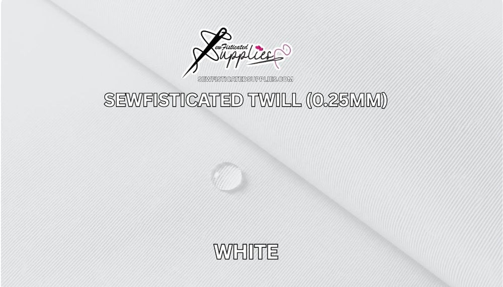 Sewfisticated Twill - WHITE
