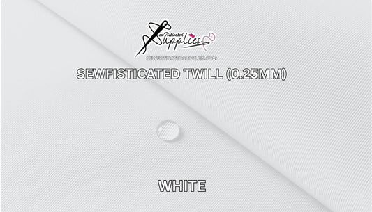 Sewfisticated Twill - WHITE