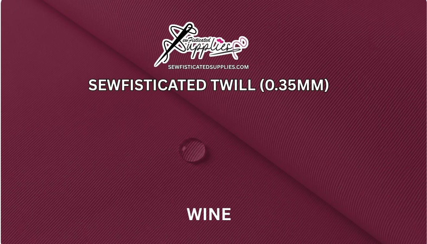 Sewfisticated Twill - WINE
