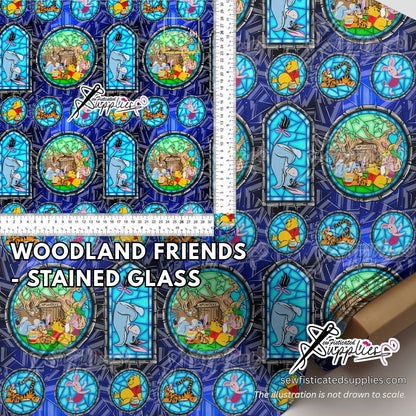 PO7 - WOODLAND FRIENDS (STAINED GLASS)