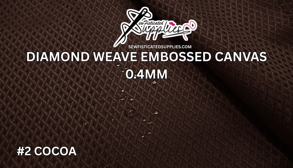 Diamond Weave Embossed Canvas - #2 COCOA
