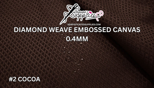 Diamond Weave Embossed Canvas - #2 COCOA